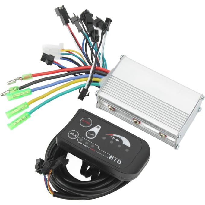 24V 250W 350W Borstelloze Motorcontroller 810 LED Display Kit voor Elektrische Scooter Elektrische Fiets gray