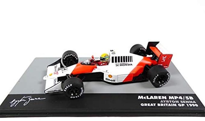 Ayrton Senna Wereldkampioen 1990 McLaren MP4/5B #27 Formule 1 Modelauto 1:43