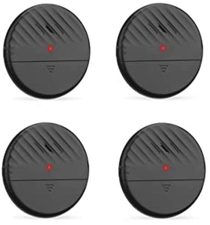 Trillingssensor Alarm voor Deuren en Ramen - 4 Packs - 125dB Luid - Veiligheidssensor met LED Indicator