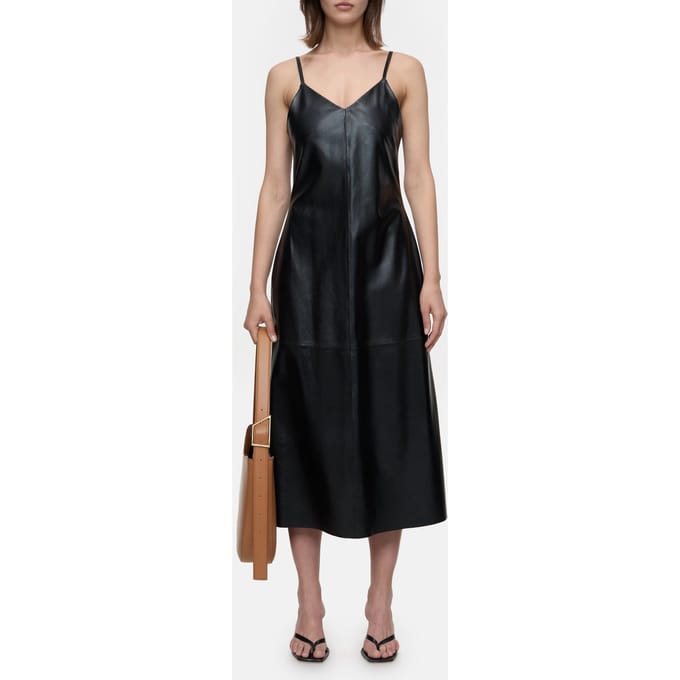 Closed Leather Slip Dress Black Größe: S | Lederkleider Outlet | Damen | Schwarz