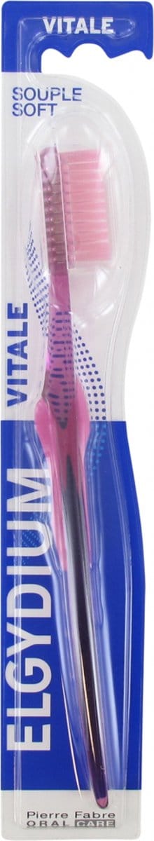 Elgydium Vitale Zachte Tandenborstel (Kleur : Roos)