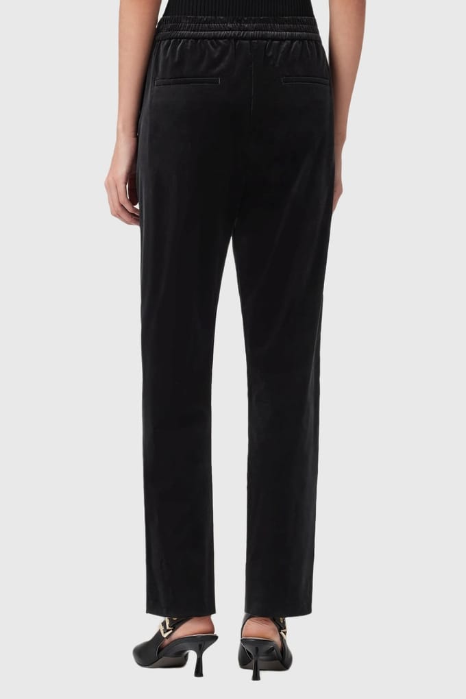 AllSaints Aleida Vel Trouser Black Größe: 4 | Stoffhosen Outlet | Damen | Schwarz