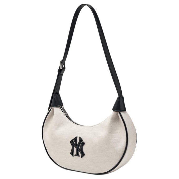 MLB New York Yankees Vintage Sfeer Reliëf Patch Schoudertas Unisex Schoudertas Wit 3ABQB016N-50IVS Basic Set (Bag) black