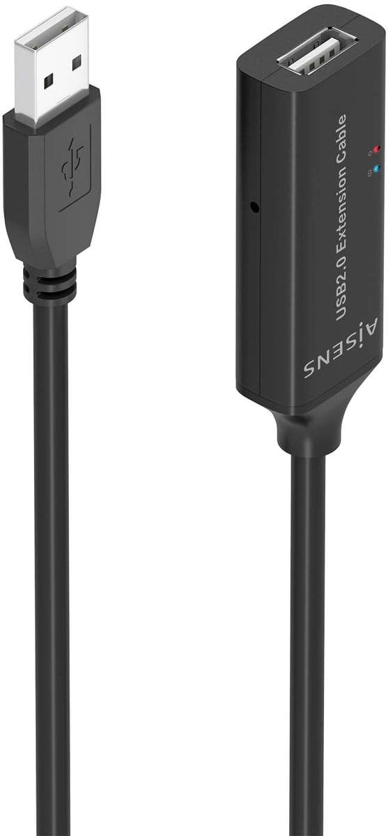 AISENS A101-0916 USB-kabel USB 2.0 5 m USB A Zwart