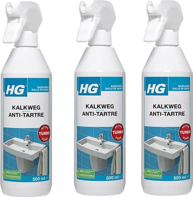 HG Kalkweg Schuimspray 3-pack met KD spons