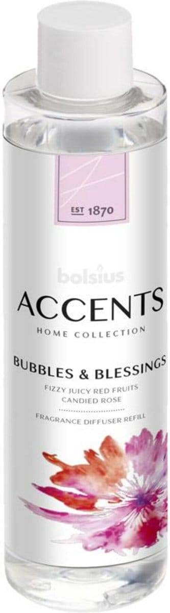 Bolsius Navulling - voor geurstokjes - Accents - Bubbles & Blessings - 200 ml
