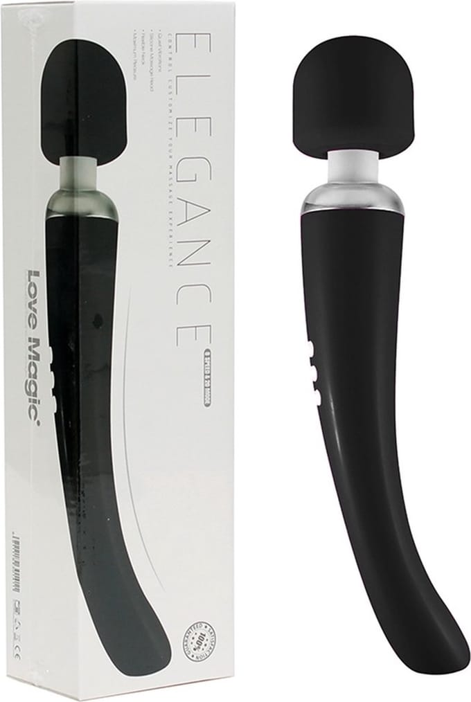 Love Magic Elegance vibrator - zwart 29,3cm