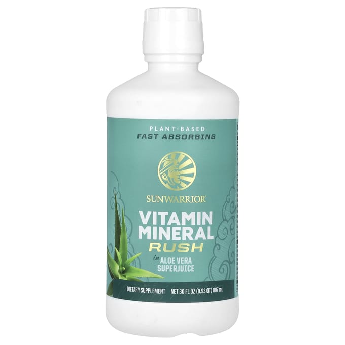 Sunwarrior, Vitamin Mineral Rush, Super Jus d'Aloe Vera, 30 fl oz (887 ml)