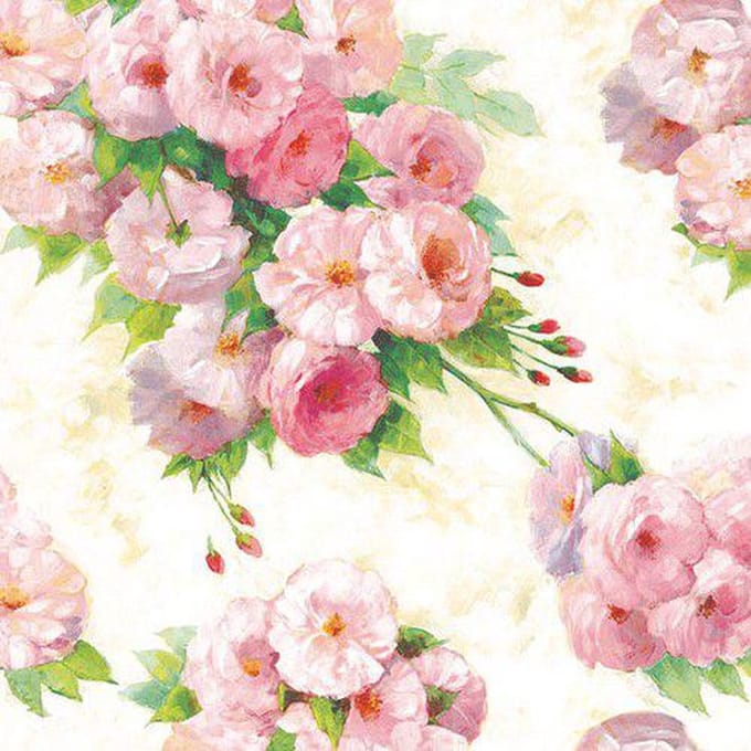 CraftEmotions servetten 5st - Rozen Arianna 33x33cm Ambiente 13307615