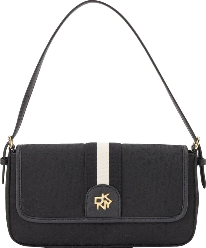 DKNY Schoudertas Carol Shoulder Bag BK Logo - BK Zwart