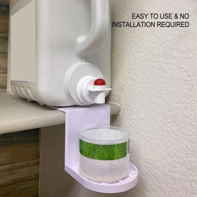 2 Stuks Wasmiddelhouders Wasmiddeldoseerbekers Druppelvangers Zeepbakjes Wasmiddeldispensers wit