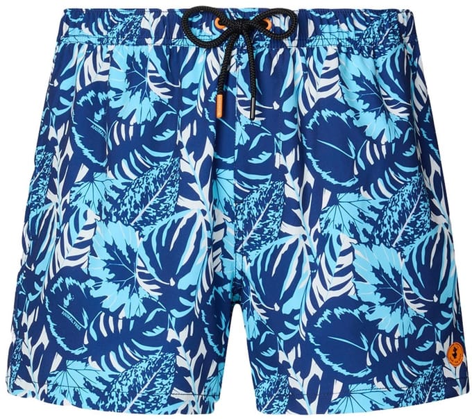 Save The Duck heren zwemshort ademir jungle leaves blauw