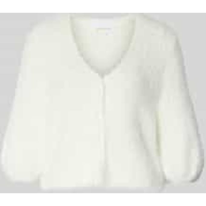 Regular Fit bolero van kunstbont in halfmouw-design