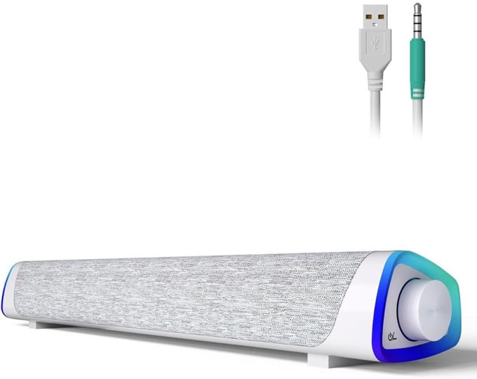 DailySupplies® Soundbar PC - Speaker Computer - Plug & Play - 3W