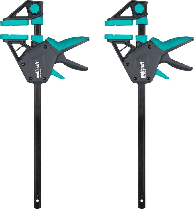 wolfcraft - 2 Lijmklemmen PRO ERGO - 300 mm Lijmklem - 8676060