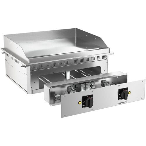 GGM Gastro Elektro Einbau Bratplatte - 9 kW - Glatt - Brattfläche: 744x484mm