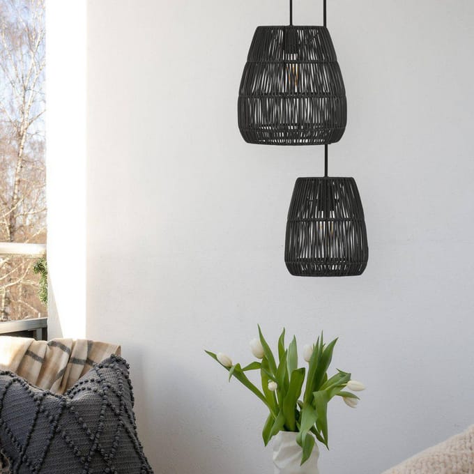 PR Home Saigon buiten hanglamp zwart Ø18cm kabel 2,5m