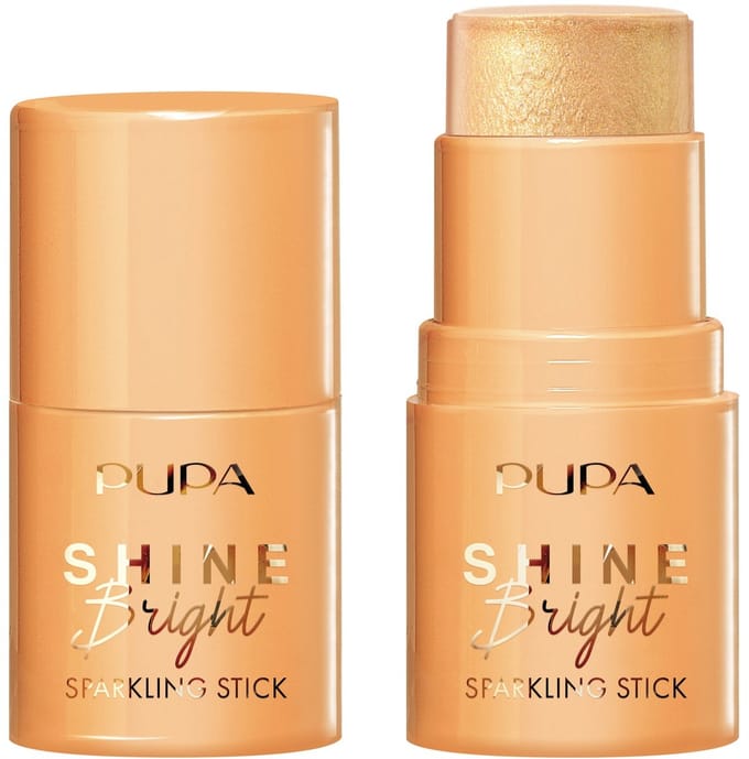 Pupa Shine Bright Sparkling Stick Highlighter - Icy Gold - 5ml