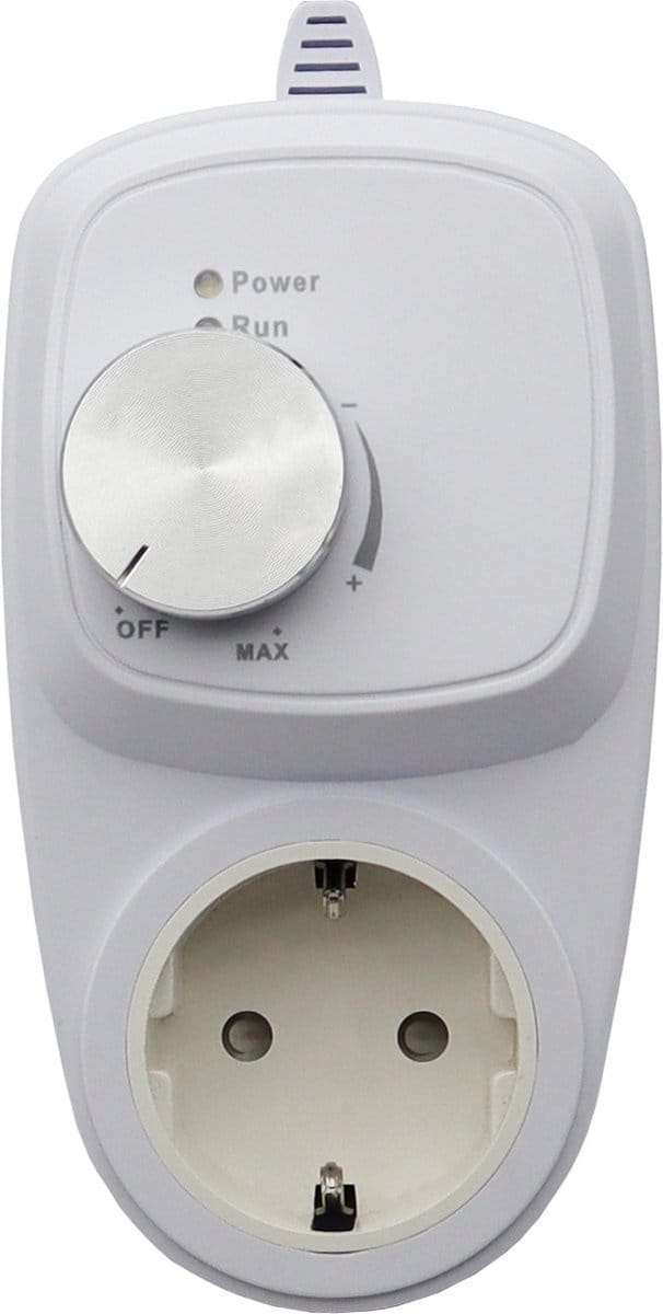 Stekkerdimmer dimmerstopcontact infraroodpaneel verwarming - vermogen regelbaar - 0- 1200Watt