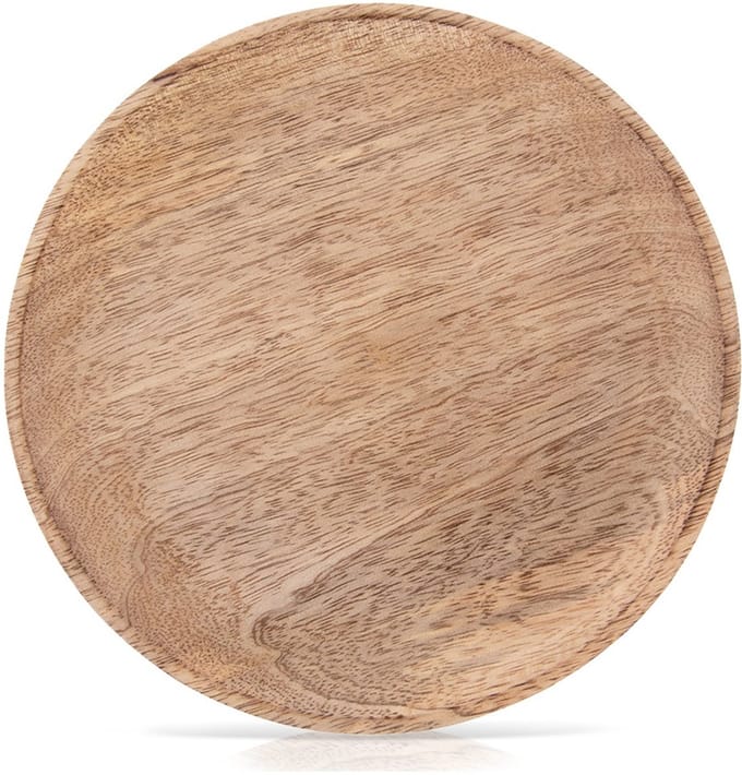 Serveerbord Houten MANGO 20 cm - Dienblad - Bord - Plateau