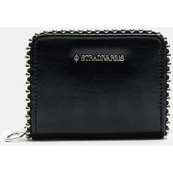 Stradivarius Compacte kaarthouder met kralendetails  Zwart OS