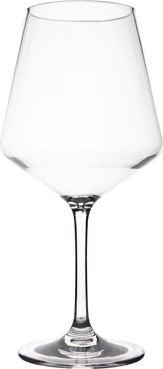 Gimex Solid Line Rode wijnglas - 670 ml - 2 Stuks
