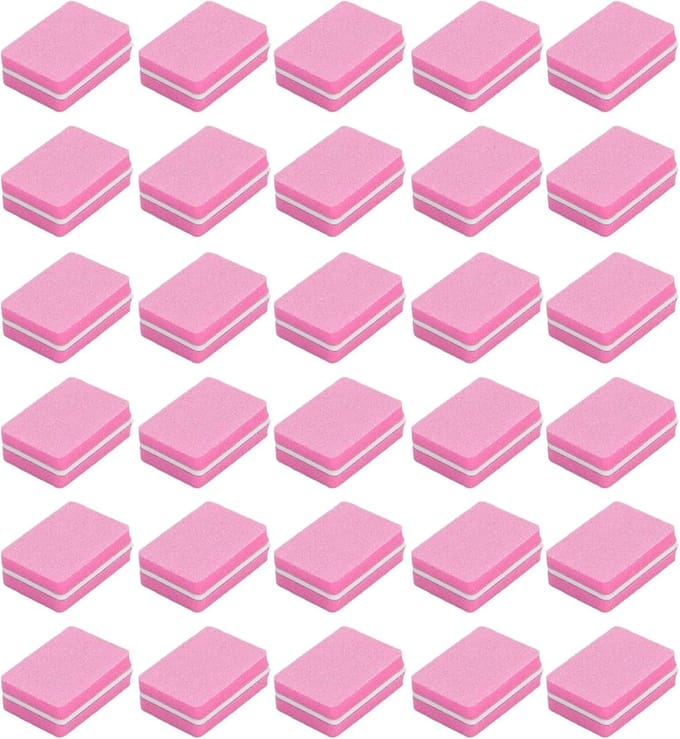 Set van 30 Mini Nagelschuurblokken voor Manicure en Pedicure