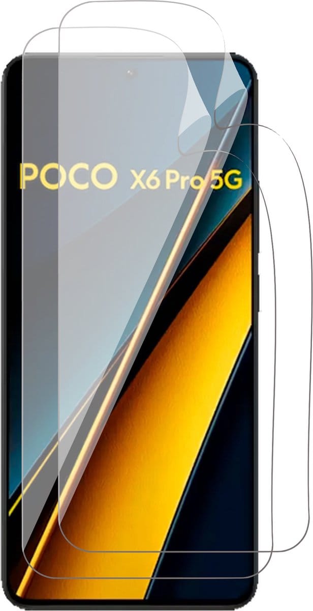 Screenprotector geschikt voor Xiaomi Poco X6 Pro - 2x FlexGuard Screen Protector