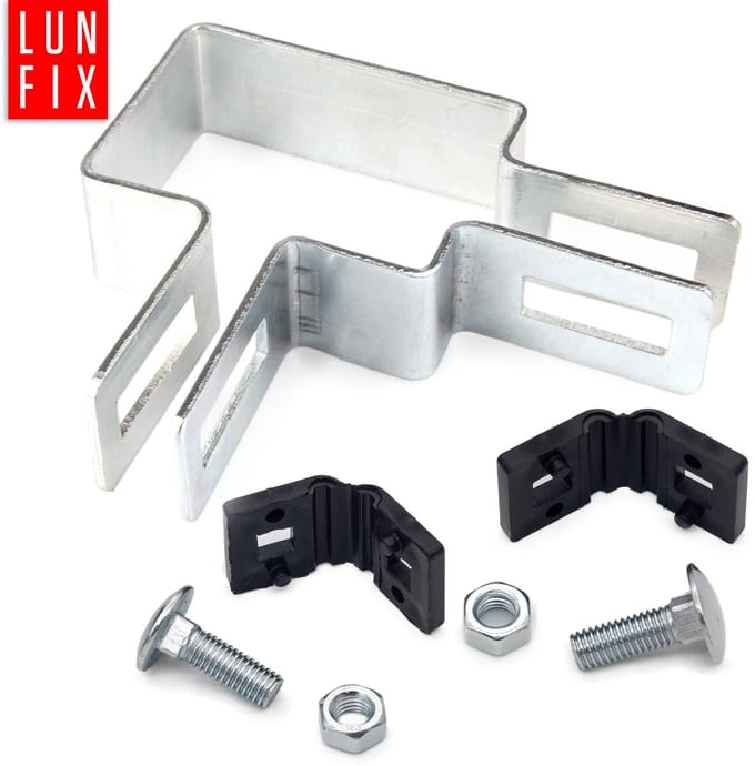 Eckschelle 90 graden - 40 * 60 mm - verzinkt - zaunschelle