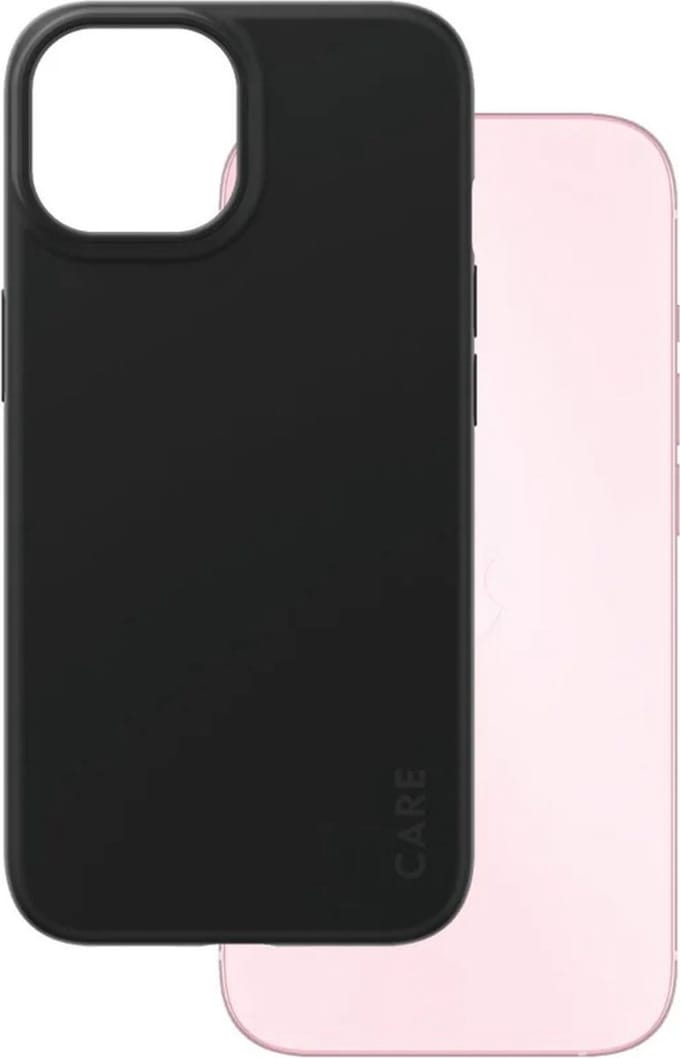 PanzerGlass CARE Backcover Apple iPhone 15 Zwart Inductieve lading