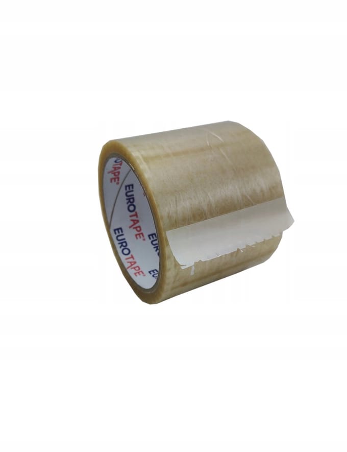 Verpakkingstape 75mm/48m Transparant Hot-Melt - 1 Rol