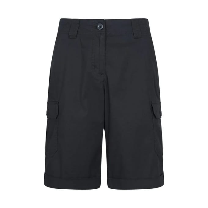 Mountain Warehouse Dames Coast Stretch Cargo Shorts (Zwart)