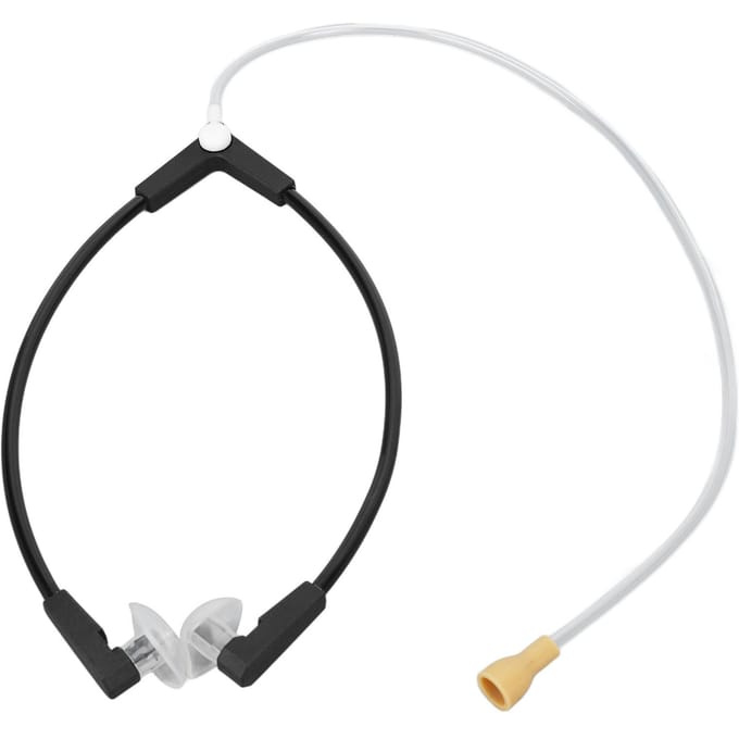 Luisterstethoscoop voor Gehoortest Monitoring Binauraal Lichtgewicht V-vormig Plastic black