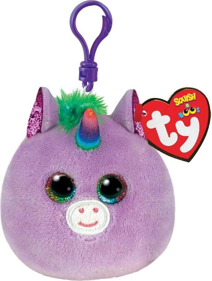 Ty Squish a Boo Clips Rosette Unicorn 8cm