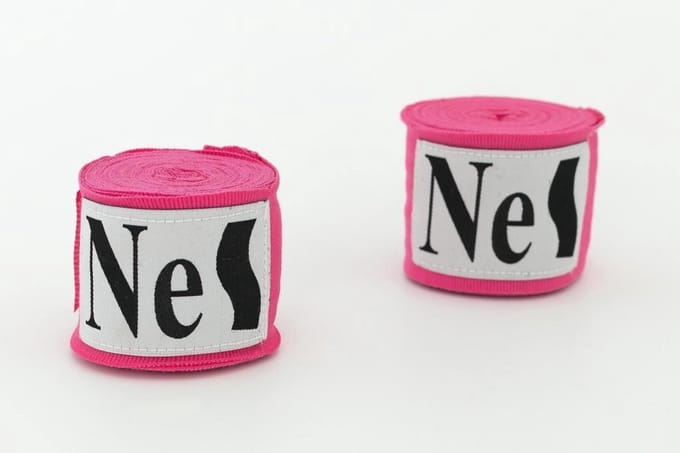 Nes Boksbandage - boxing handwraps- Boks Wraps - Boksbandages - Kickboks bandage - Roze - 4,50 meter