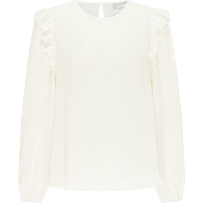 usha Blouse Dames wit