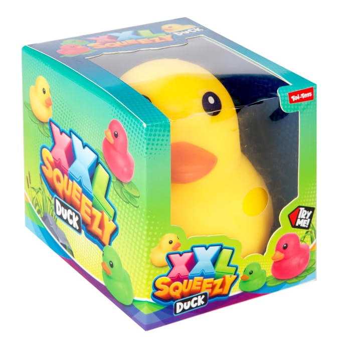 Eend kneedbaar XXL 15 cm 3 assorti