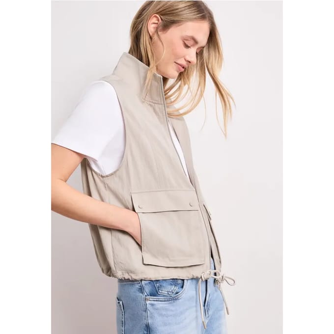 Vest met rits en koord