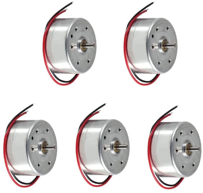 Mini Motor 5pcs DC 1.5V-3V-4.5V-6V-9V voor Educatieve Experimenten en DIY Projecten - 6500 rpm