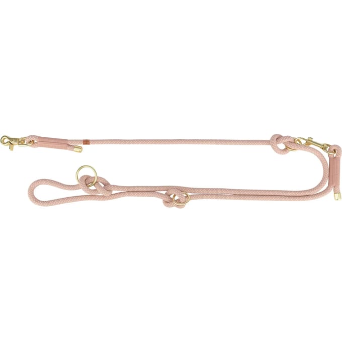 Trixie - Soft Rope - Hondenriem - Verstelbaar - Roze/Licht Roze - 200X1 cm