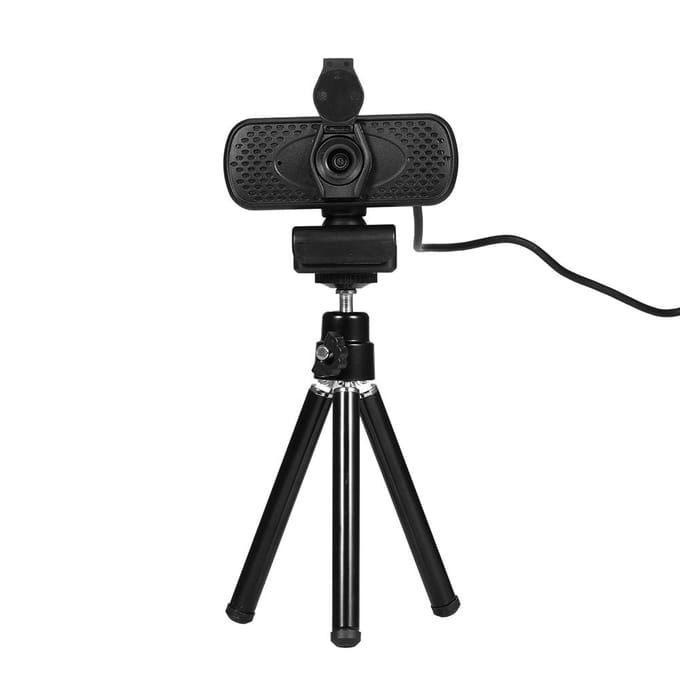 Draagbaar Mini Webcam Statief voor Smartphone Lichtgewicht Flexibel Webcamera Desktop Ondersteuningsstandaard zwart