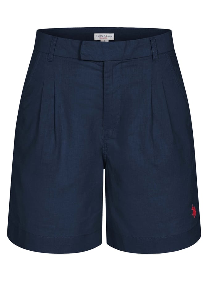U.S. Polo Assn. dames linnen shorts van linnen-katoenmix