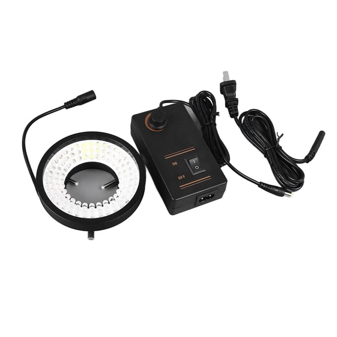 Microscoop LED Ringlicht 96 LEDs 6500K Wit Verstelbare Helderheid Industriële Camera Ringlamp