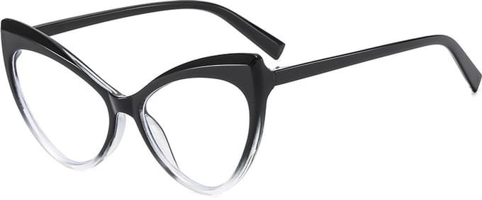 Cat's Eye Blue Light Blocking Bril - Retro Dames Blue Light Bril TV Game Frame - Zwart Gradiënt