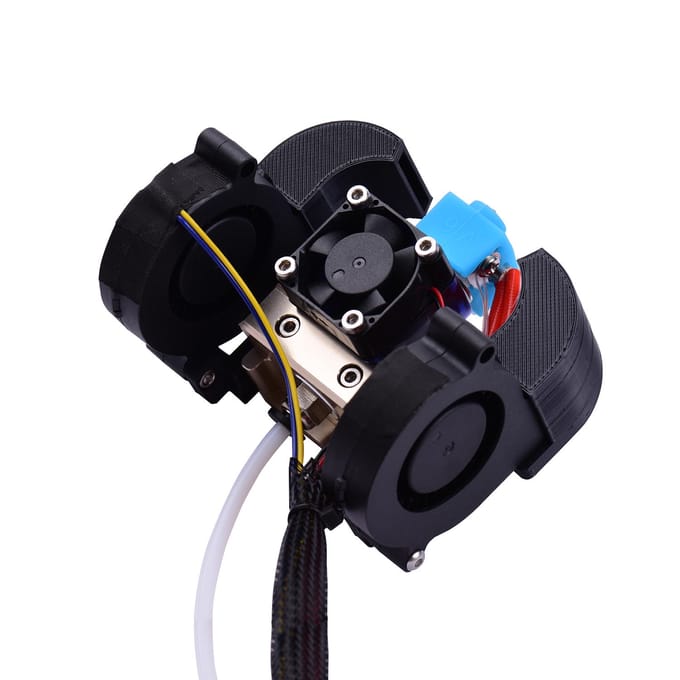 Aibecy Ender Volledig Gemonteerde Extruder Hotend Kit met Aluminium Verwarmingsblok 0,4 mm Mondstuk Koeling 24V veelkleurig