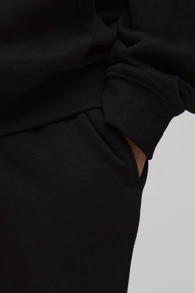 Basic jogger met rechte pijpen | Black | Size Medium