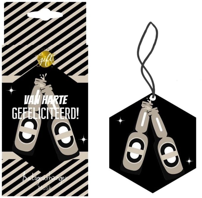 The Big Gifts Autogeurhanger - Van harte gefeliciteerd