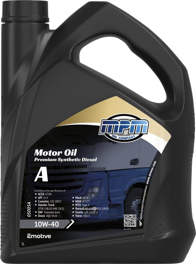 MPM Motorolie 10w40 diesel - 5 liter