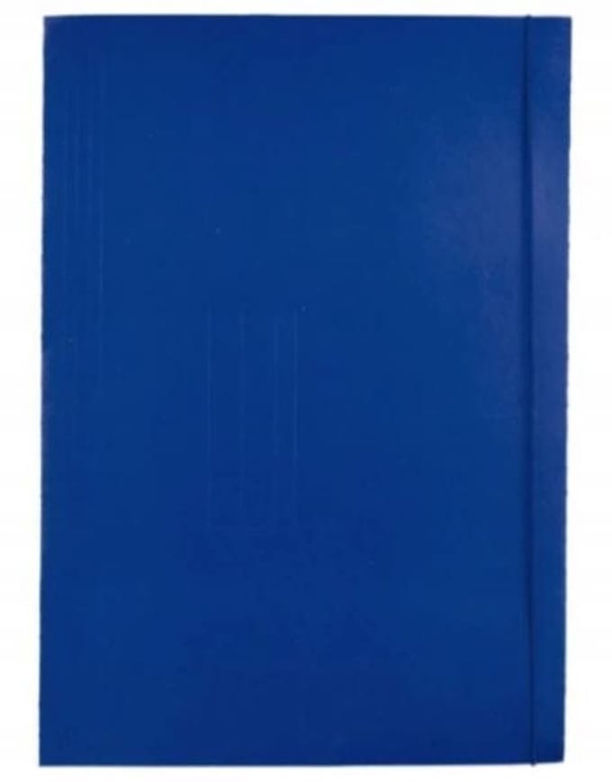 Barbara Map A4 met Elastiek - Gelakt Marineblauw