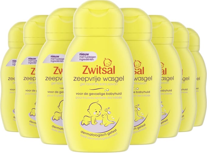 18x Zwitsal Zeepvrije Wasgel 75 ml